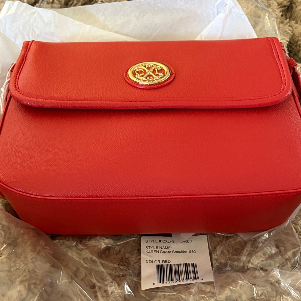 Christian Lacroix Red Shoulder Bag